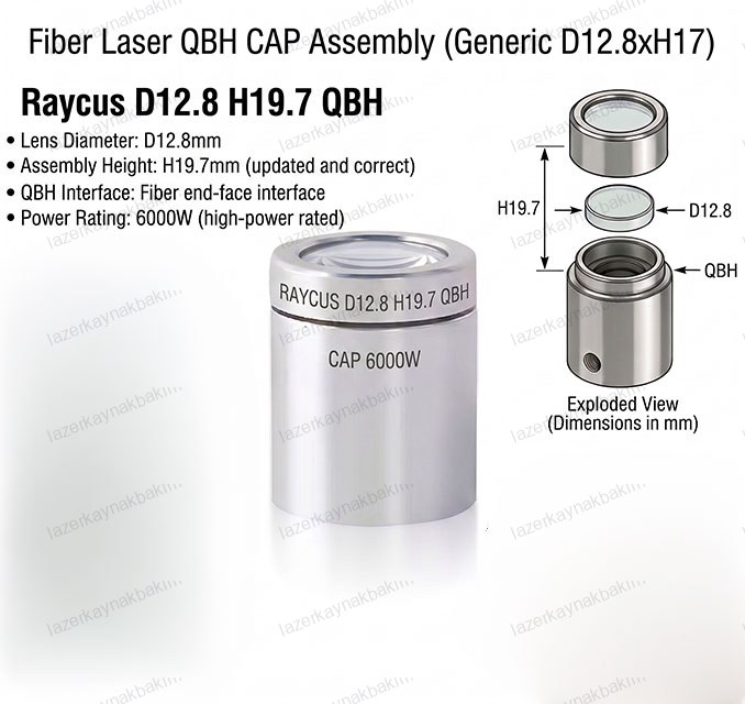 Raycus D12.8 H19.7 QBH (CAP)